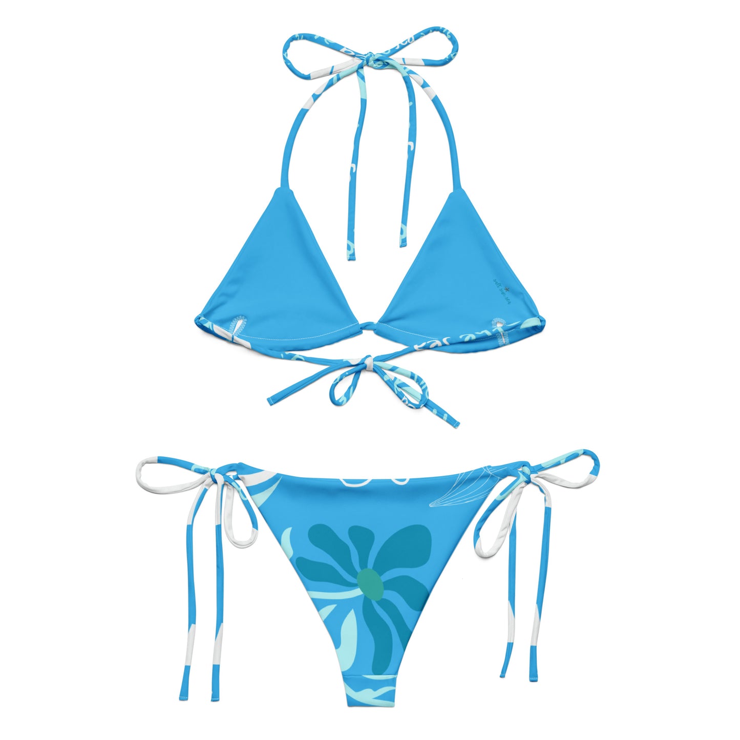 All I Need Is Deep Blue Sky String Bikini