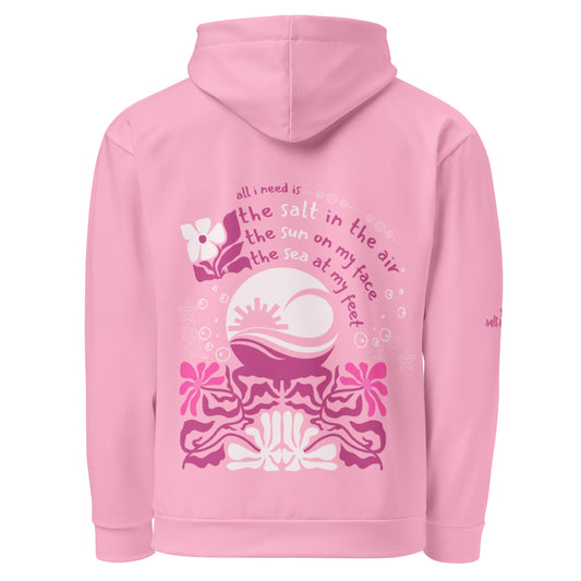 All I Need Is... Bubble Gum Pink Hoodie