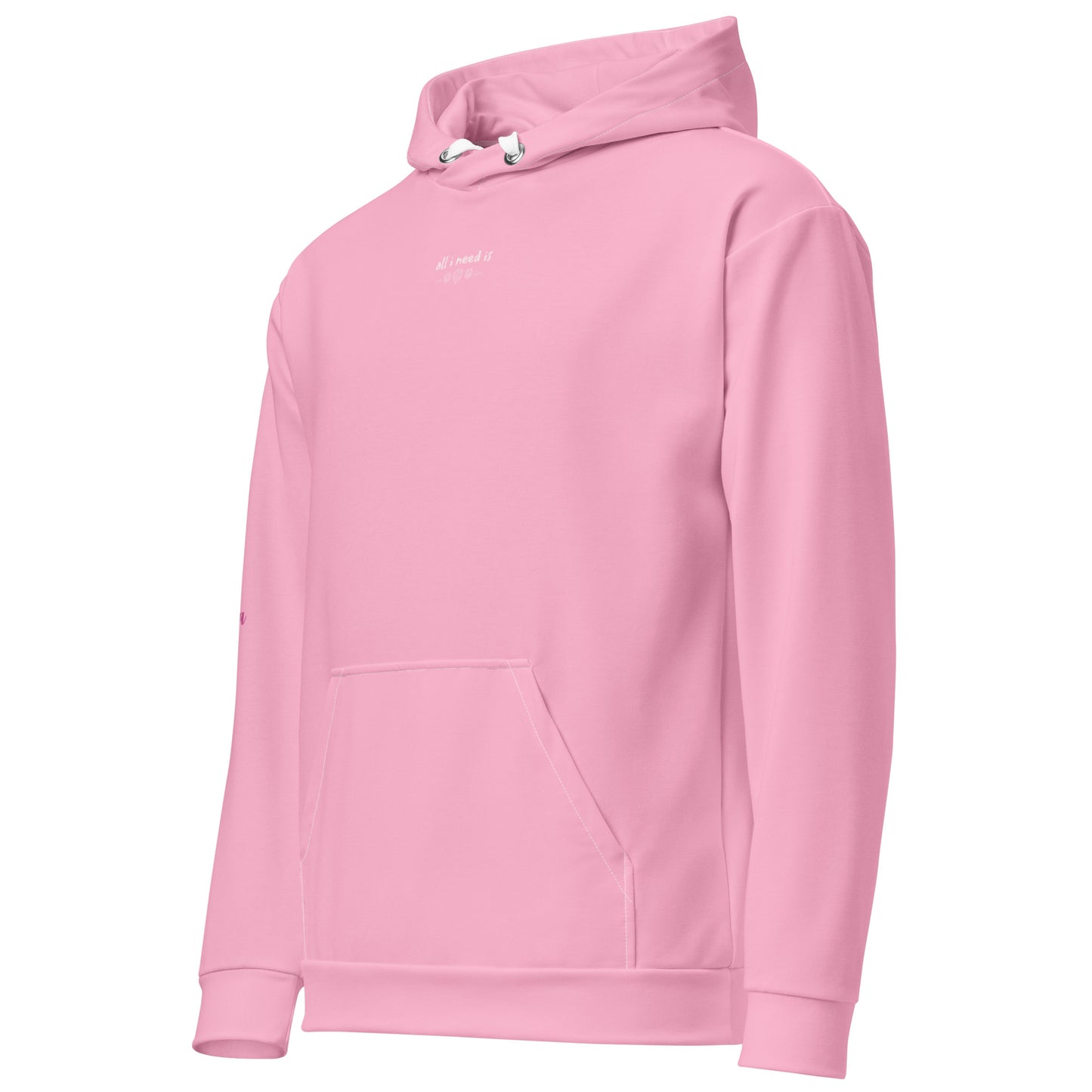 All I Need Is... Bubble Gum Pink Hoodie