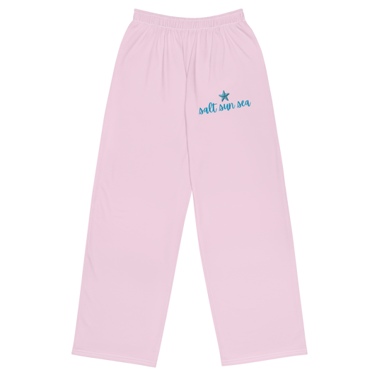 Cotton Candy Sunrise Wide-Leg Sweatpants