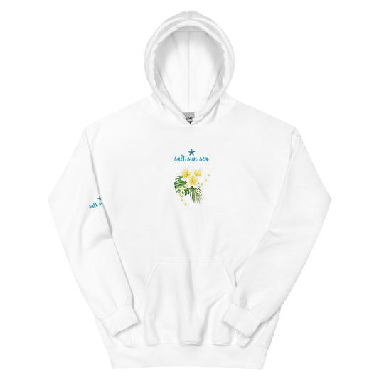 Summer Moonlight White Unisex Hoodie